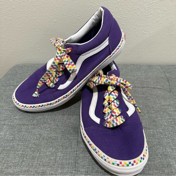 VANS Old Skool Rainbow Check Sneakers - Picture 4 of 10